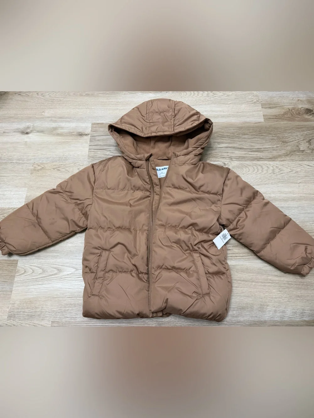 Old Navy Kids' Hooded Puffer Jacket - Brown